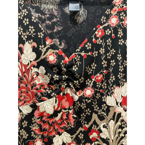 BSBG Vintage Y2K Midi Floral Dress Holiday Romantic Fairy Sz L - Picture 5 of 8